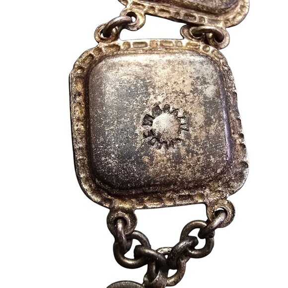 Vintage Butterfly Wing Made in Brazil Panel Bracelet (A8672) - Picture 7 of 8